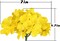 Silk Hydrangea Heads Artificial Flowers Heads with Stems-Pack of 10 (Yellow)